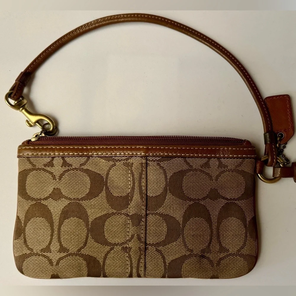 Coach Signature Wristlet - Picture 2 of 3